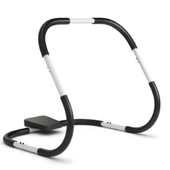 Ab Roller Bauchtrainer mit Gepolsterter Kopfstütze Bauchmuskeltrainer Gerät 73 x 73 x 64 cm