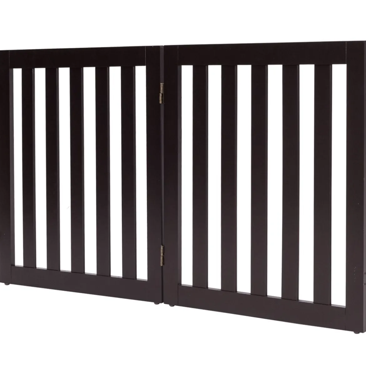 Absperrgitter Hunde 60cm Hoch Schutzgitter Holz Klappbar 2 Paneelen Braun