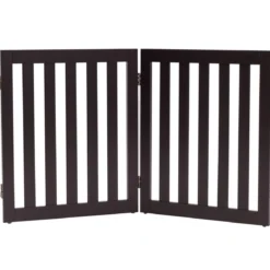 Absperrgitter Hunde 60cm Hoch Schutzgitter Holz Klappbar 2 Paneelen Braun