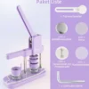 Abzeichenmaschine Button-Presse mit 500 Teilen 23 x 9 x 36 cm Lila