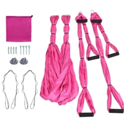 Aerial Yoga Hängematte Set Yoga Schaukel Air Fliegen Hängematte Rosa/Blau/Lila/Hellblau