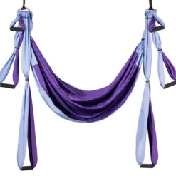 Aerial Yoga Hängematte Set Yoga Schaukel Air Fliegen Hängematte Rosa/Blau/Lila/Hellblau