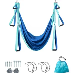 Aerial Yoga Hängematte Set Yoga Schaukel Air Fliegen Hängematte Rosa/Blau/Lila/Hellblau