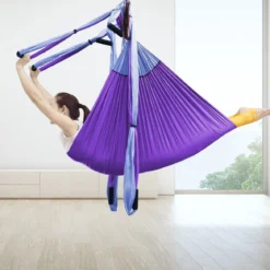 Aerial Yoga Hängematte Set Yoga Schaukel Air Fliegen Hängematte Rosa/Blau/Lila/Hellblau