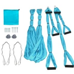 Aerial Yoga Hängematte Set Yoga Schaukel Air Fliegen Hängematte Rosa/Blau/Lila/Hellblau