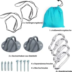 Aerial Yoga Hängematte Set Yoga Schaukel Air Fliegen Hängematte Rosa/Blau/Lila/Hellblau