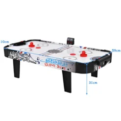 Air-Hockey-Set 42 Zoll Mini-Tisch für Air Hockey mit Elektronischem LED-Punktezähler