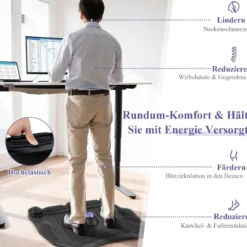 Anti-Ermüdungsmatte mit Massagepunkten & 360° Rollendem Massageball Stehmatte