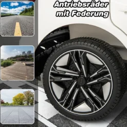 Audi RS Kinder Elektroauto mit 2,4 G Fernbedienung mit Musik und Scheinwerfer Weiß