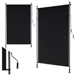 Außen Senkrechtmarkise Höhenverstellbare & Ausziehbare Vertikalmarkise 150 x 220-310 cm
