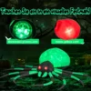 Aufblasbare Halloween-Spinne mit Rotierendem LED-Lichter Gruselige Spinnendekoration