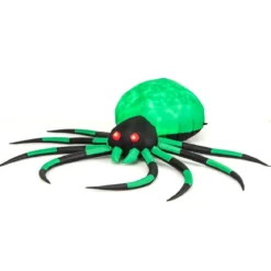 Aufblasbare Halloween-Spinne mit Rotierendem LED-Lichter Gruselige Spinnendekoration