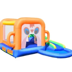 Aufblasbare Hüpfburg mit Rutsche Ballbecken Kinder Springburg Wasserpark 3x2x2m