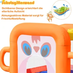 Aufblasbare Hüpfburg mit Rutsche Ballbecken Kinder Springburg Wasserpark 3x2x2m