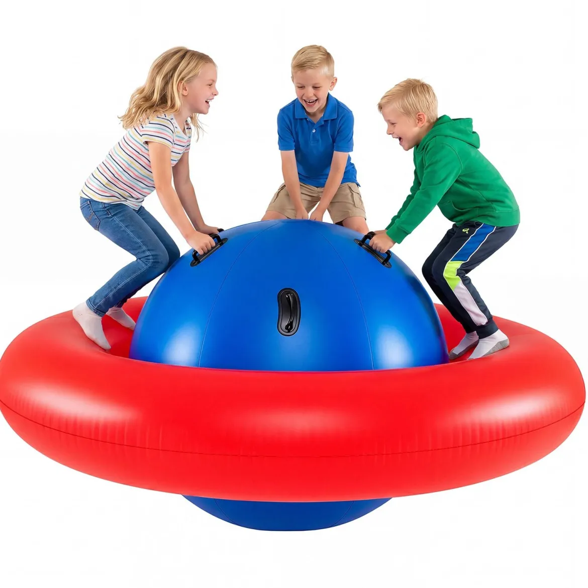 Aufblasbare Kuppelwippe zum Rollen & Neigen & Klettern & Hüpfen Kinderwippe