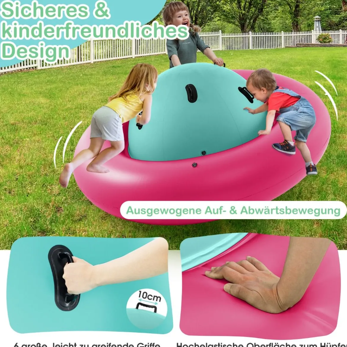 Aufblasbare Kuppelwippe zum Rollen & Neigen & Klettern & Hüpfen Kinderwippe