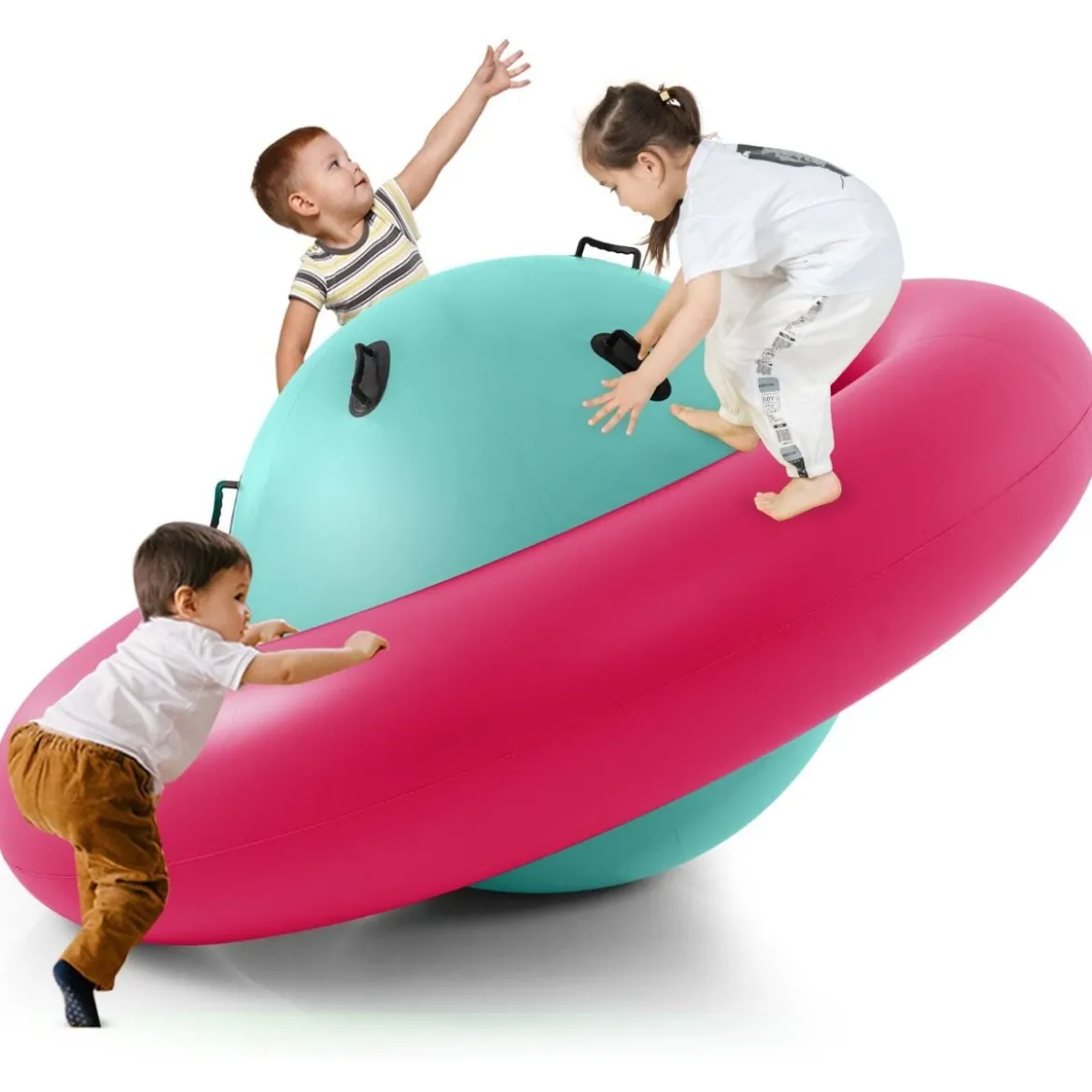 Aufblasbare Kuppelwippe zum Rollen & Neigen & Klettern & Hüpfen Kinderwippe