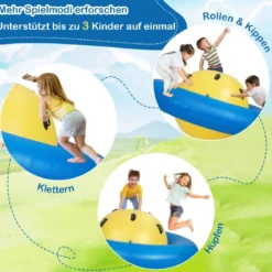 Aufblasbare Kuppelwippe zum Rollen & Neigen & Klettern & Hüpfen Kinderwippe