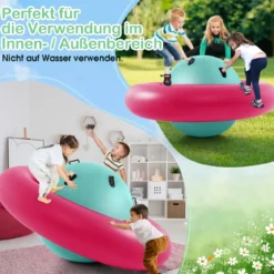 Aufblasbare Kuppelwippe zum Rollen & Neigen & Klettern & Hüpfen Kinderwippe