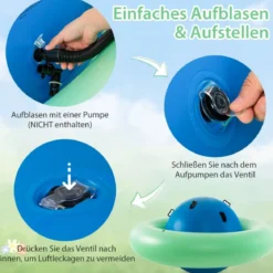Aufblasbare Kuppelwippe zum Rollen & Neigen & Klettern & Hüpfen Kinderwippe