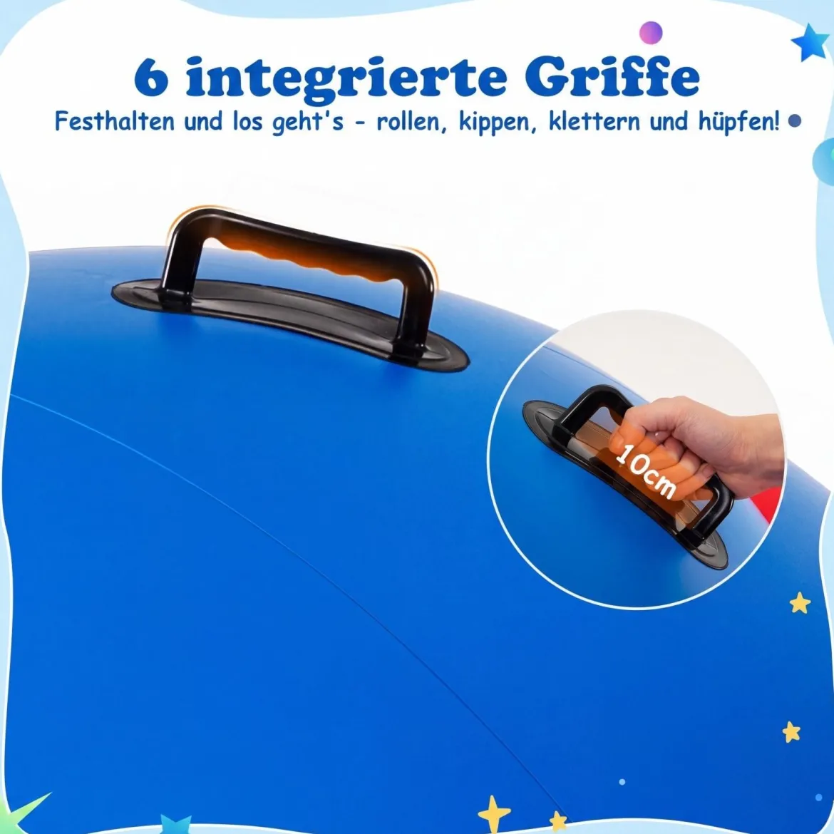 Aufblasbare Kuppelwippe zum Rollen & Neigen & Klettern & Hüpfen Kinderwippe