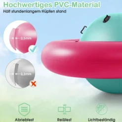 Aufblasbare Kuppelwippe zum Rollen & Neigen & Klettern & Hüpfen Kinderwippe