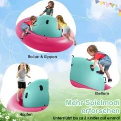 Aufblasbare Kuppelwippe zum Rollen & Neigen & Klettern & Hüpfen Kinderwippe