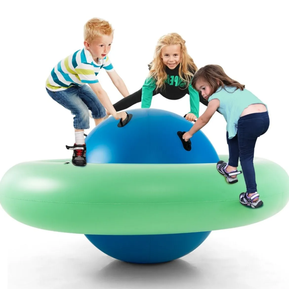 Aufblasbare Kuppelwippe zum Rollen & Neigen & Klettern & Hüpfen Kinderwippe
