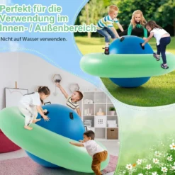 Aufblasbare Kuppelwippe zum Rollen & Neigen & Klettern & Hüpfen Kinderwippe