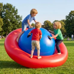 Aufblasbare Kuppelwippe zum Rollen & Neigen & Klettern & Hüpfen Kinderwippe
