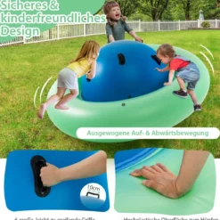 Aufblasbare Kuppelwippe zum Rollen & Neigen & Klettern & Hüpfen Kinderwippe