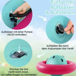 Aufblasbare Kuppelwippe zum Rollen & Neigen & Klettern & Hüpfen Kinderwippe