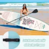 Aufblasbares Stand Up Paddle Board mit verstellbarem Aluminium-Paddel 320 x 76 x 15 cm Blau