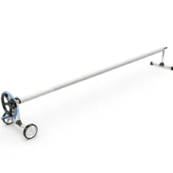 Aufrollsystem Poolwickelrolle für Abdeckungen und Solarplanen Rollensystem mit Gurten Aluminium 5,5M
