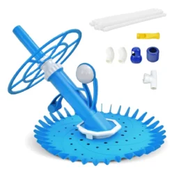 Automatischer Poolreiniger Kabellose Reinigungsmaschine für Pools 64 x 47 x 35 cm Blau