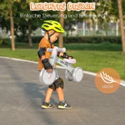Baby-Dreirad Dreirad für Kinder im Altervon 1-3 Jahren Balance Bike Kinderlaufrad Lauflernrad Rosa