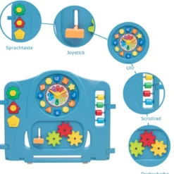 Babygitter Kinder 14 Paneele Sicherheitsgitter Tragbarer Laufstall Bunt