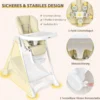 Baby Hochstuhl 5 stufige Rückenlehnenverstellung & 6 stufige Höhenverstellung Beige