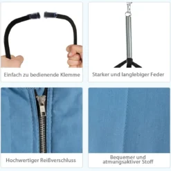 Baby Jumper Türhopser Babyschaukel Verstellbarer Baby-Hängeschaukelsitz Blau