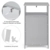 Badezimmerschrank Multifunktionales Freistehendes Regal 45 x 30 x 84 cm Weiß