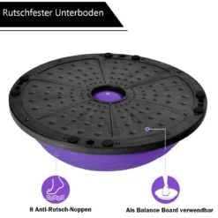 Balance Trainer Ball Yoga Pilates Gymnastikball Körperbalance Flexibilität Rehabilitation ø59cm