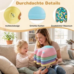 Balanciersteine für Kinder in Form von Monsterfüßen 6-teilig Trittsteine Stapelbar Mehrfarbig