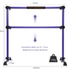 Ballet-Bar Ballettstange Ballett/Stretch Barre Höhenverstellbar Mobil Lila 124,5x 71 x 120CM