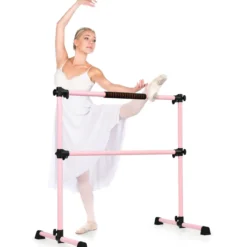 Ballet-Bar Ballettstange Ballett/Stretch Barre Höhenverstellbar Mobil Rosa 123 x 71 x 119CM
