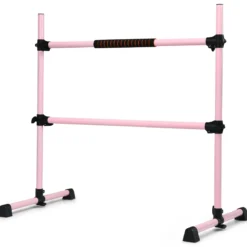 Ballet-Bar Ballettstange Ballett/Stretch Barre Höhenverstellbar Mobil Rosa 123 x 71 x 119CM
