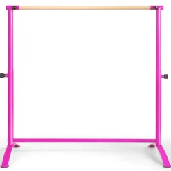Ballettstange freistehend Ballet Bar 4 fach höhenverstellbar 121 x 64 x 100-130 cm Rosa