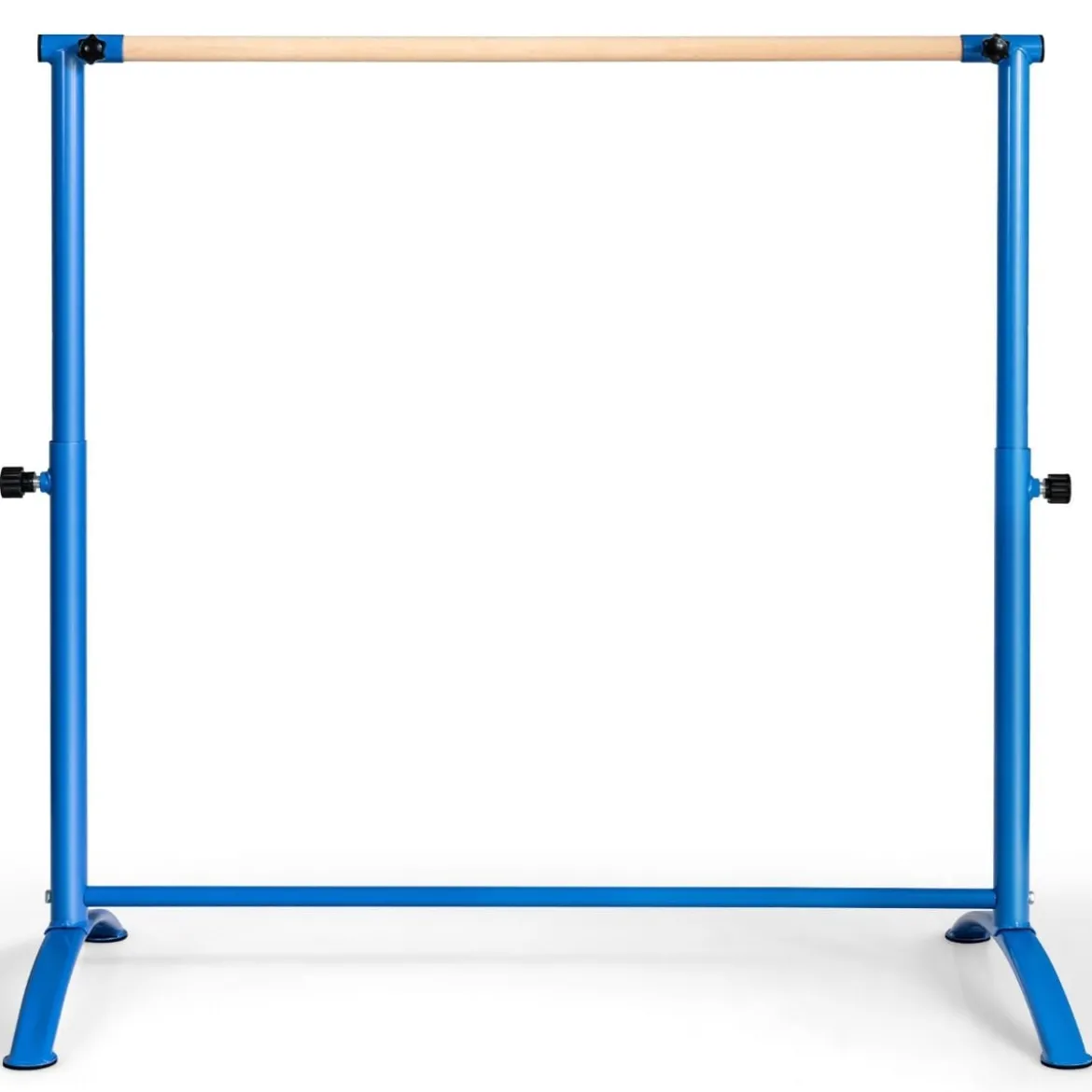 Ballettstange freistehende Tanzstange mit 4-facher Höhenverstellung 121 x 64 x 100-130 cm Blau