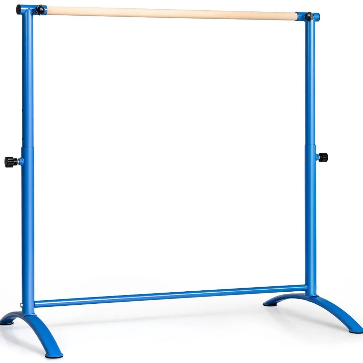 Ballettstange freistehende Tanzstange mit 4-facher Höhenverstellung 121 x 64 x 100-130 cm Blau