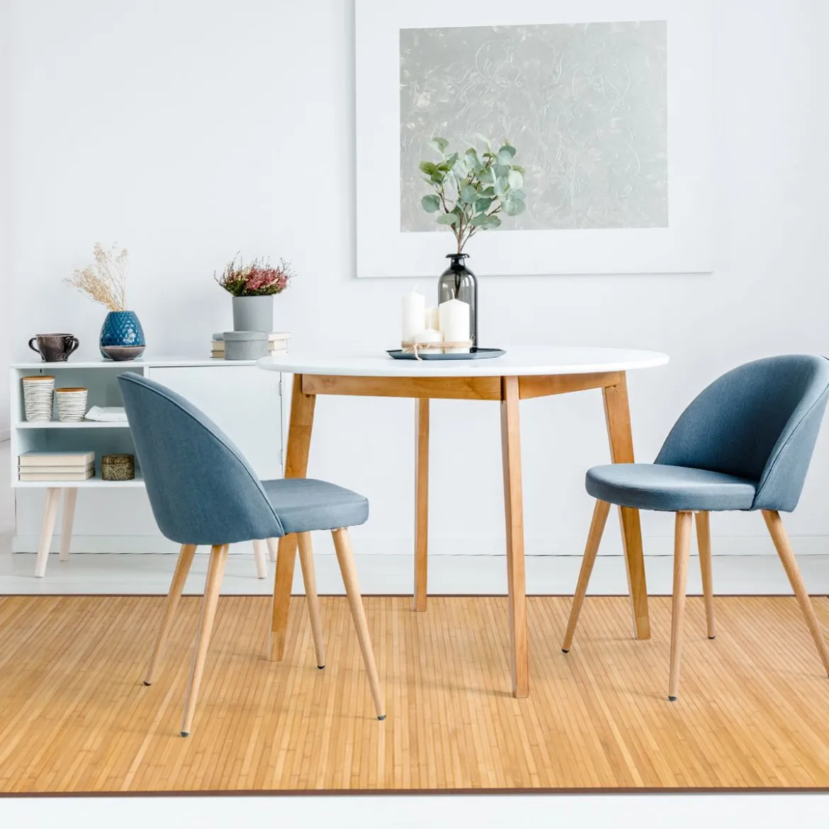Bambusmatte Wohnzimmer Bambusteppich Bambus Küchenteppich 150 x 240 cm