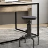 Barhocker höhenverstellbar 59,5-75 cm Barstuhl aus Holz und Metall